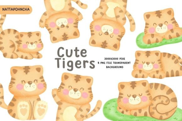 Evaluating the Cute Tiger Cartoon Clipart Bundle Kawaii for Digital and Print Projects