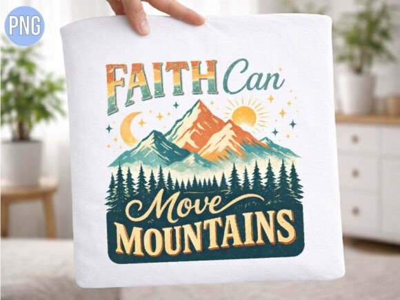 Faith Can Move Mountains Retro PNG Shirt: A Guide to High-Quality Digital Design