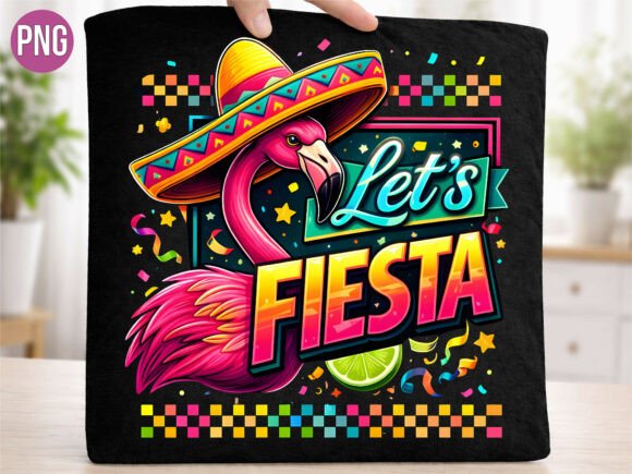 Flamingo Let’s Fiesta Sombrero Pink PNG: Elevating Digital Design for Modern Creators