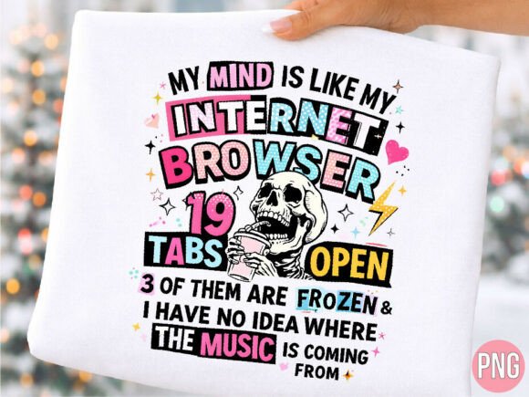 Integrating the Internet Browser 19 Tabs Open Skull PNG into Your Digital Design Workflow