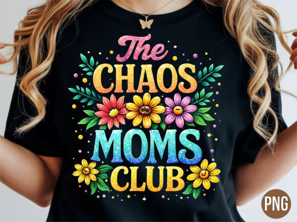 Maximizing Your Designs with The Chaos Moms Club Glitter Daisy PNG