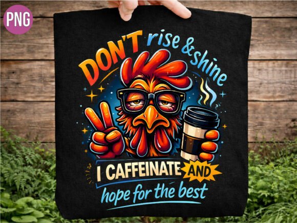 Start Your Day with a Laugh: The Versatility of the Funny Rooster Morning Coffee PNG
