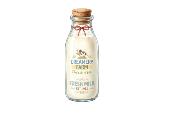 Unlocking Creative Potential with Fresh Milk Png Cute Farm Clipart for Modern DIY Projects