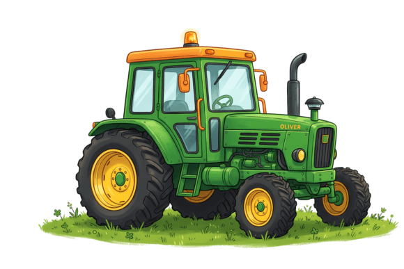 Unlocking Creativity with Farm Tractor PNG Cute Farm Clipart for Modern DIY Projects