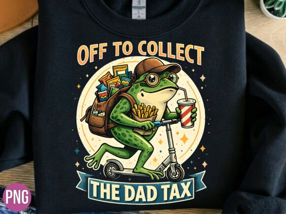 Why the Frog Scooter Collect Dad Tax PNG, DAD Design Is a Smart Choice for Creators